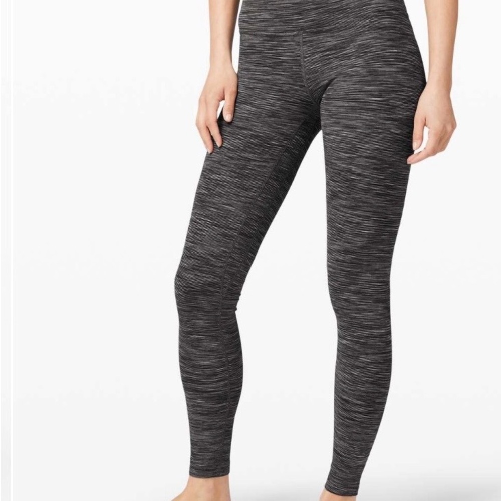 Lululemon Athletica Charcoal Heather Leggings